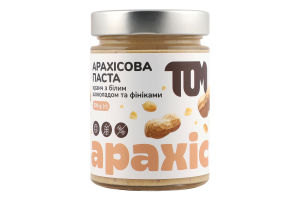 Паста арахисовая Кранч с финиками и белым шоколадом Том с/б 300г