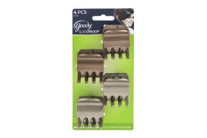 Goody Slideproof Secure Fit Claw Clips - 4 CT