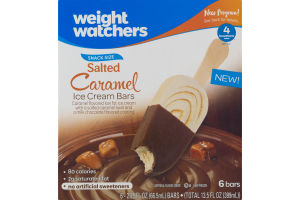 Weight Watchers Salted Caramel Ice Cream Bars Snack Size - 6 CT