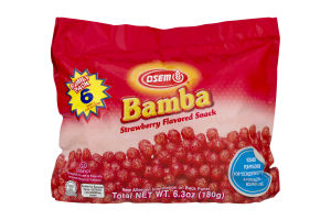 Osem Bamba Flavored Snack Strawberry - 6 PK