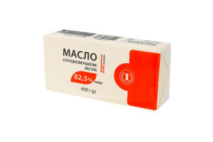 Масло 82.5% солодковершкове Екстра ТМ "1" м/у 400г
