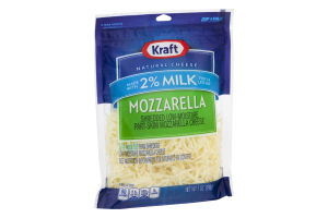 Kraft Natural Cheese Shredded 2% Milk Mozzarella