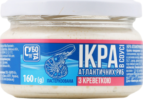 Ікра Субота 160 г з креветкою в соусі