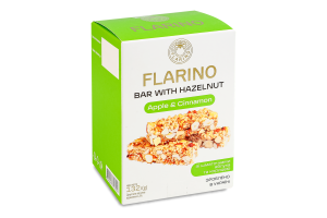 Батончик з фундуком, яблуком та корицею Flarino к/у 132г