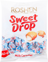 Карамель з молочною начинкою Молочна крапелька Roshen м/у 150г