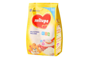 Каша молочна для дітей від 4міс суха рисова Milupa м/у 210г