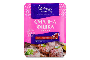 Закуска креветочна зі смаком лобстера Смачна фішка Veladis лоток 100г