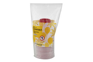 Essentials 16 oz Cups Plastic Red - 18 CT