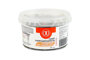 Салат из морской капусты с морковью По-корейски ТМ "1" п/у 200г