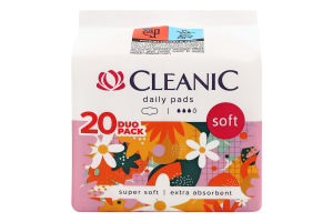 Прокладки гігієнічні Cleanic Soft Duo pack денні