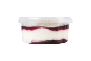 Десерт сметанний 12% молоковмісний з наповнювачем Лісова ягода Зорька п/у 0.4кг