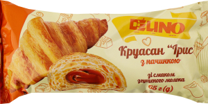 Круасан Ірис з начинкою з смаком згущеного молока 65г Delino