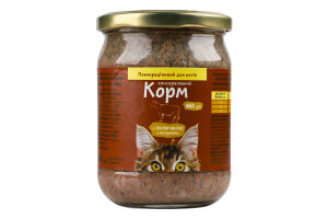 Корм д/котів Українська зірка 460 г з яловичиною з потрухами