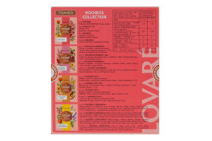 Чай ройбуш асорті Rooibos collection Lovare к/у 32х1.5г