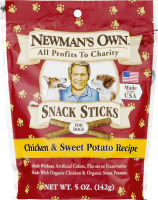 Newman's Own Snack Sticks For Dogs Chicken & Sweet Potato Recipe