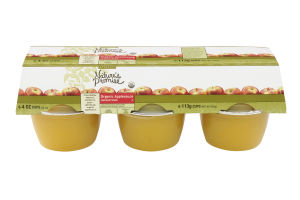 Nature's Promise Organic Applesauce Unsweetened 4 OZ Cups
