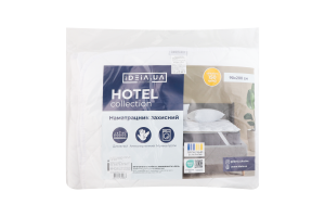 Наматрацник з резинками по кутах білий 90х200см №233378 Classic Hotel collection Ideia 1шт