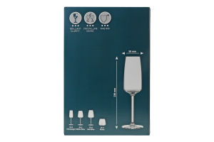Бокалы для шампанского 240мл №124210 Bellagio Metro Professional 6шт