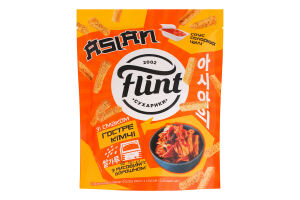 Сухарики пшеничные Острое кимчи 60г + соус Сладкий чили 15г Asian Flint д/п 75г
