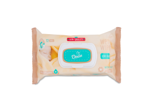 Серветки вологі дитячі з екстрактом ромашки 72шт з клапаном ДаДа