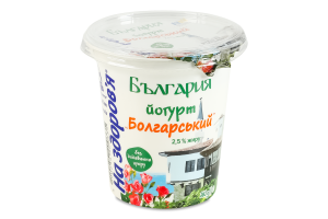 Йогурт 2.5% Болгарський На здоров'я ст 280г