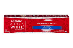 Colgate Optic White Anticavity Fluoride Toothpaste High Impact White