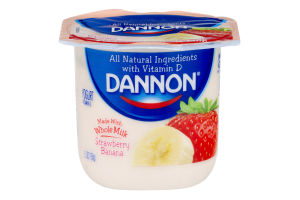 Dannon Whole Milk Yogurt Strawberry Banana