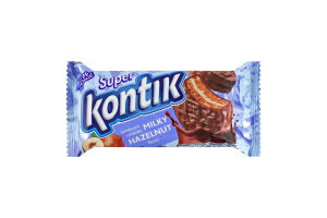 Печенье-сэндвич молочный со вкусом фундука Super Kontik Konti м/у 90г