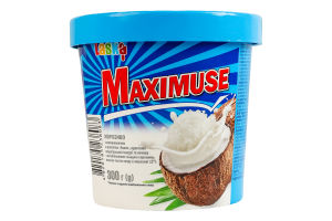 Морозиво 12% з наповнювачем, крихтами кондитерської глазурі та печива Кокос Maximuse Laska ст 300г