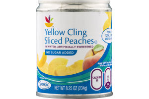 Ahold Yellow Cling Sliced Peaches with No Sugar Added