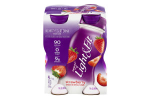Dannon Light & Fit Nonfat Yogurt Drink Stawberry - 4CT
