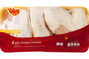 Ahold Chicken Breasts Split All Natural Value Pack