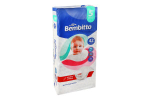 Підгузники для дітей 11-25кг 5 Bembitto 42шт