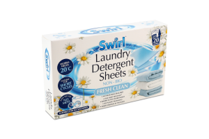 Листи прального порошку Fresh Clean 20шт Swirl