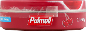 Льодяники зі смаком вишні та аронії без цукру з підсолоджувачами Pulmoll з/б 45г