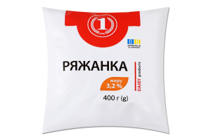 Ряжанка 3,2%  400г п/е ТМ "1"