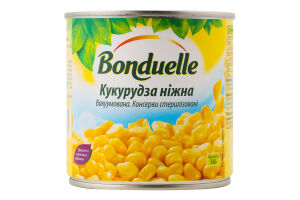 Кукуруза нежная вакуумированная консервированная стерилизованная Bonduelle ж/б 340г