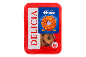 Печенье сдобное с кунжутом, арахисом и семенами льна Фитнес Delicia лоток 250г