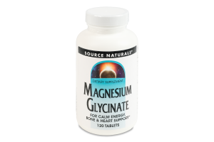 Добавка диетическая таблетки Глицинат магния Source Naturals 120шт