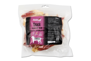 Ласощі д/собак Вуха кролика з м'ясом кролика 500г AnimAll Snack