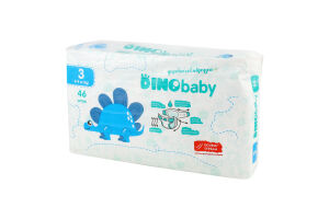 Подгузники для детей 4-9кг 3 Dinobaby 46шт
