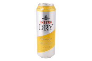 Пиво 568мл 5% светлое фильтрованное пастеризованное Ekstra dry Svyturys ж/б