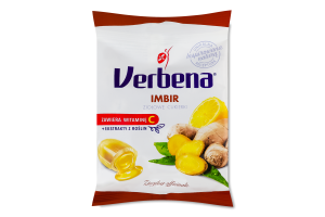Карамель леденцовая с начинкой Имбирь Verbena м/у 60г