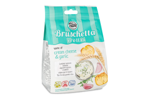 Сухарики Flint Bruschetta rolls крем-сир та часник