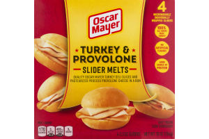 Oscar Mayer Slider Melts Turkey & Provolone - 4 CT