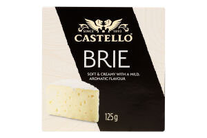 Сыр 50% с белой плесенью Brie Castello к/у 125г