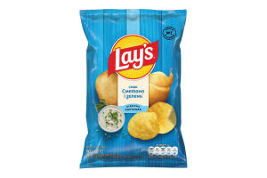 Чипсы картофельные Сметана и зелень Lay's м/у 60г