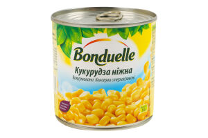 Кукуруза нежная вакуумированная стерилизованная Bonduelle ж/б 340г