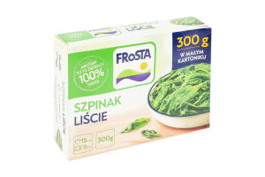 Шпинат глибокої заморозки листовий Frosta к/у 300г