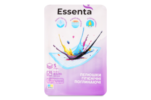 Пелюшки гігієніч Essenta Standard поглинаючі 60x90